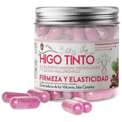 Cápsulas de Colágeno Marino + Ácido Hialurónico + HIGO TINTO® 90 cáps - Tuno Canarias