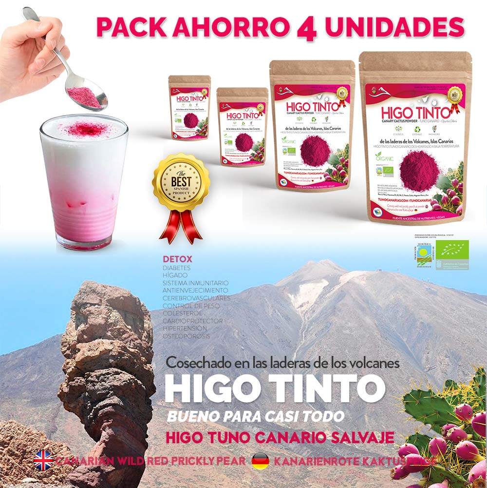 HIGO TINTO con Biotina + Zinc + Selenio – Tuno Canarias