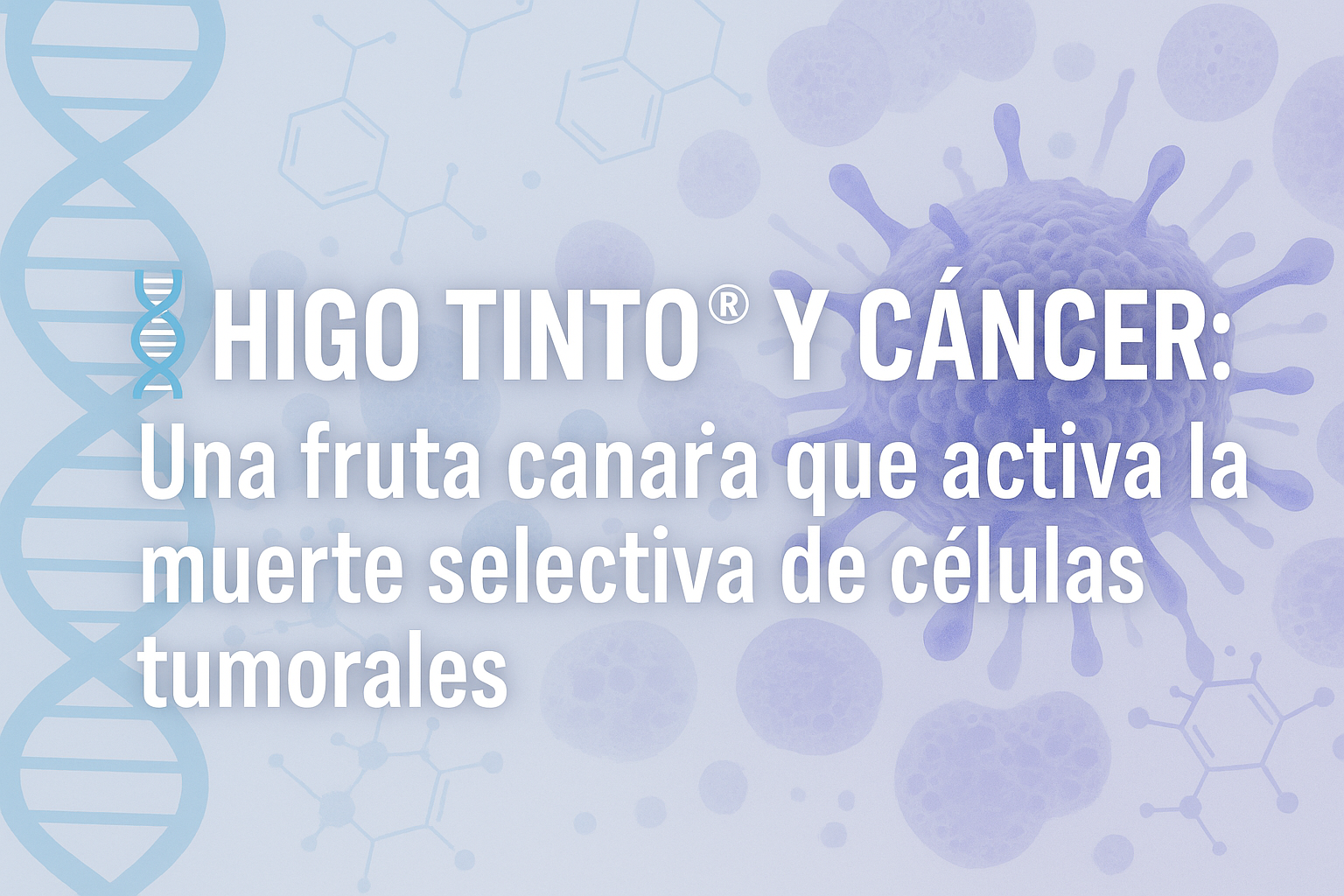 HIGO TINTO® Y CÁNCER: Una fruta canaria que activa la muerte selectiva de células tumorales