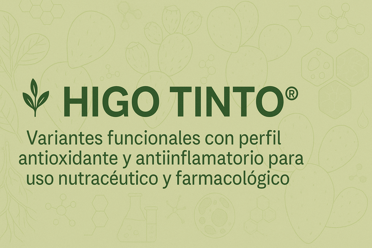 🌿 HIGO TINTO®: Variantes funcionales con perfil antioxidante y antiinflamatorio para uso nutracéutico y farmacológico