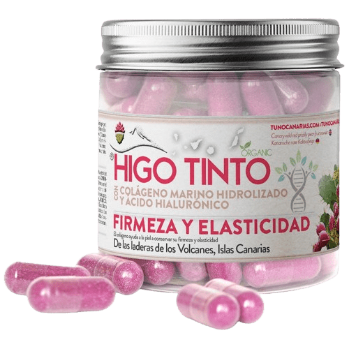 Cápsulas de Colágeno Marino + Ácido Hialurónico + HIGO TINTO® 90 cáps - Tuno Canarias