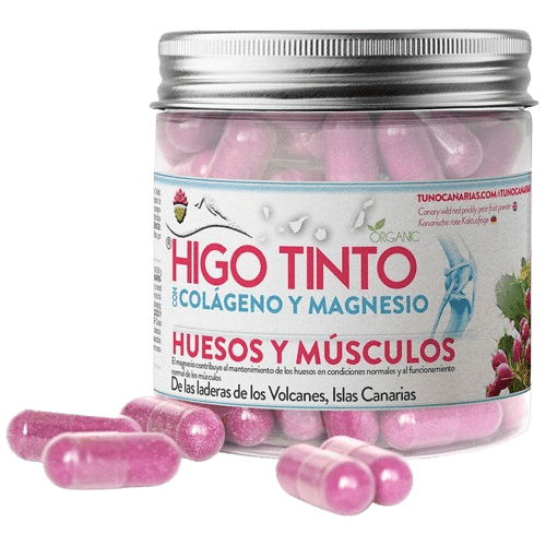 Cápsulas de Colágeno Marino + Magnesio + HIGO TINTO® 90 cáps - Tuno Canarias