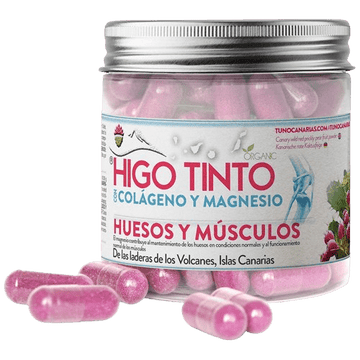 Cápsulas de Colágeno Marino + Magnesio + HIGO TINTO® 90 cáps - Tuno Canarias