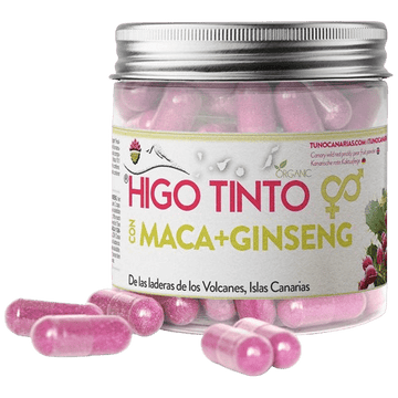 Cápsulas de Maca + Ginseng + HIGO TINTO® 90 cáps - Tuno Canarias