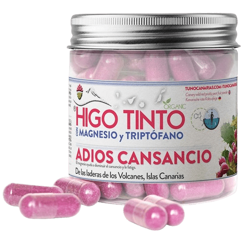 Cápsulas de Magnesio + Triptófano + HIGO TINTO® 90 cáps - Tuno Canarias
