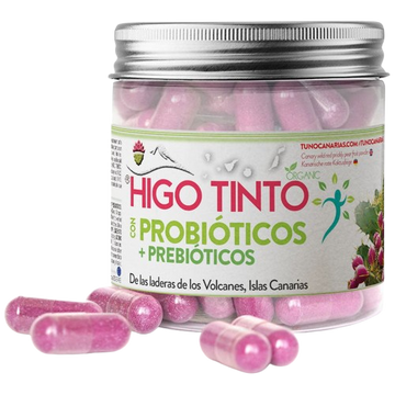 Cápsulas de Probióticos + Prebióticos + HIGO TINTO® 90 cáps - Tuno Canarias