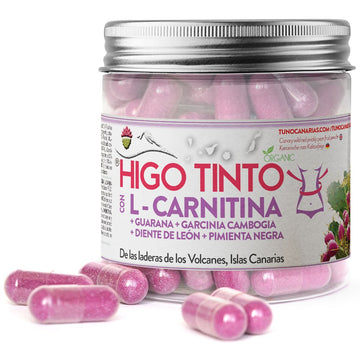 Cápsulas Quemagrasa con L - Carnitina y Guaraná a base de HIGO TINTO® - Tuno Canarias