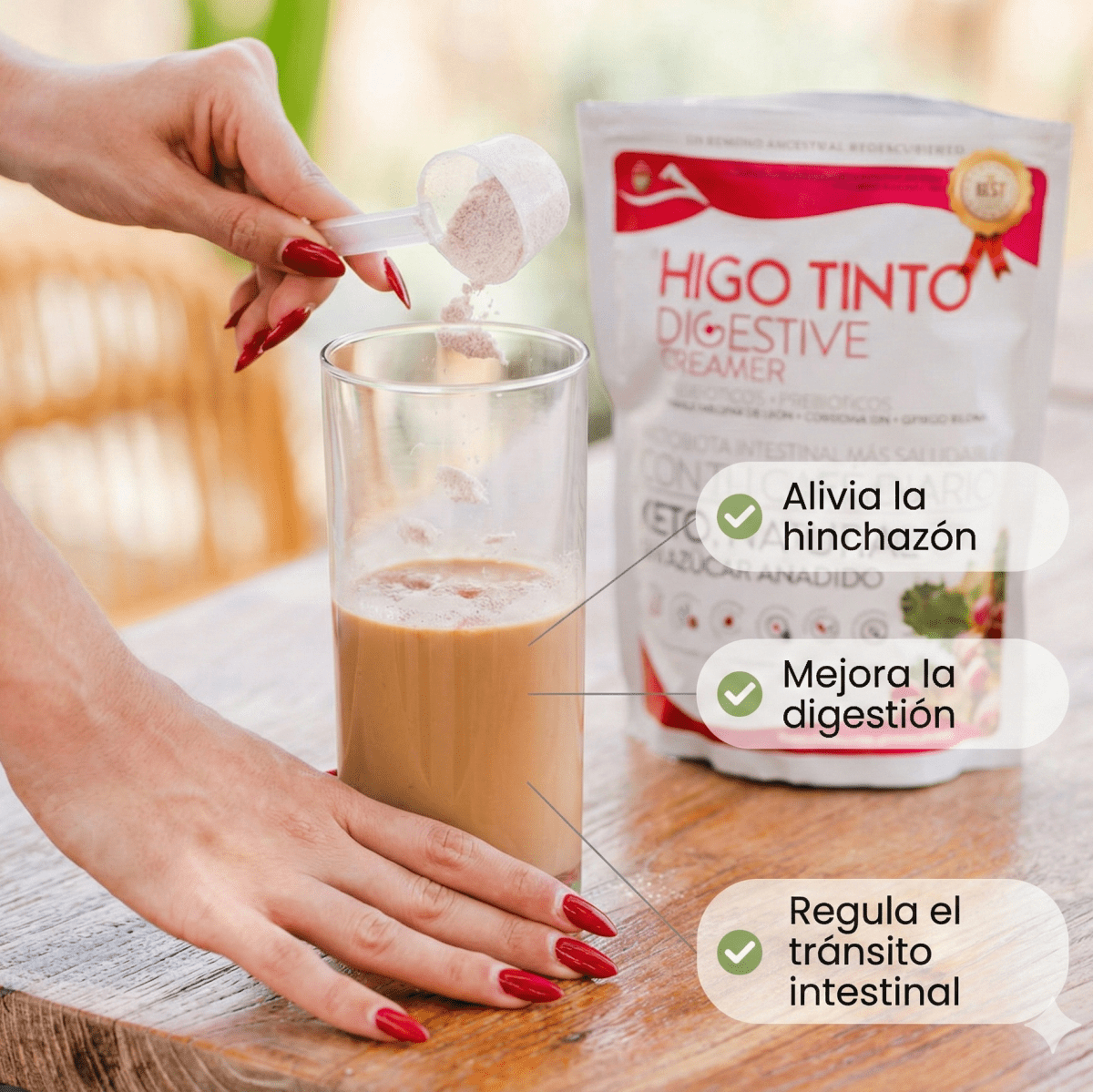 Digestive Creamer 300g | HIGO TINTO® - Tuno Canarias