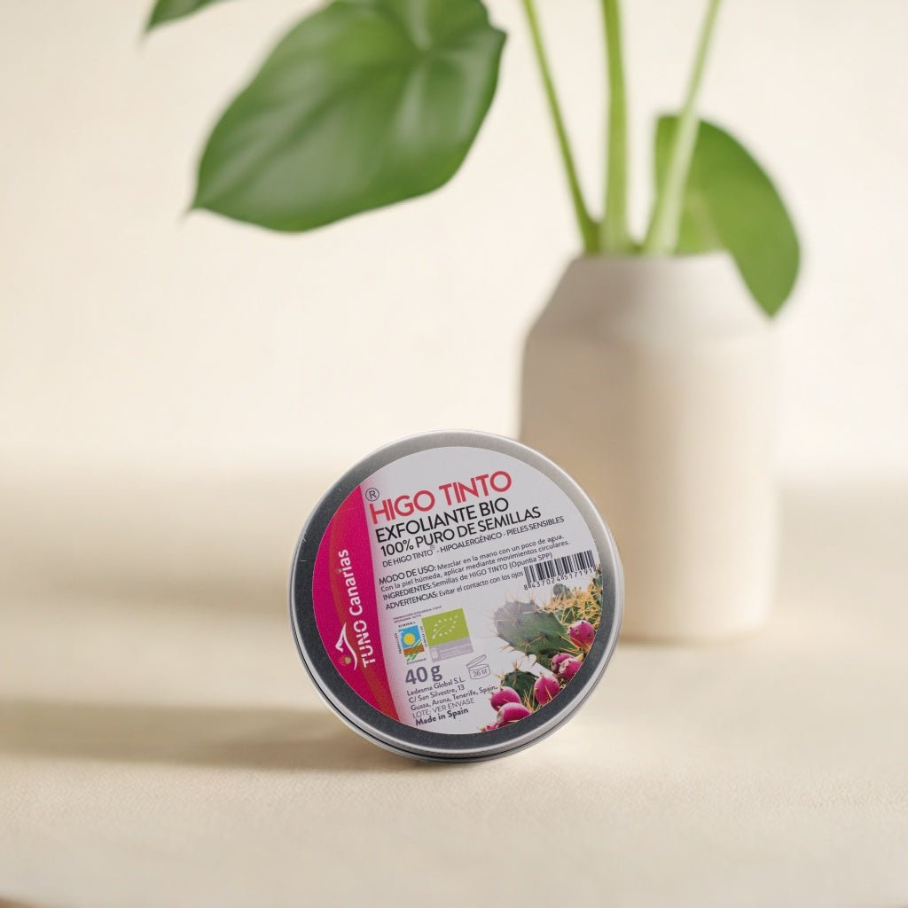 Exfoliante de Polvo puro 100% BIO de Semillas de Higo Tinto Canario - Tuno Canarias