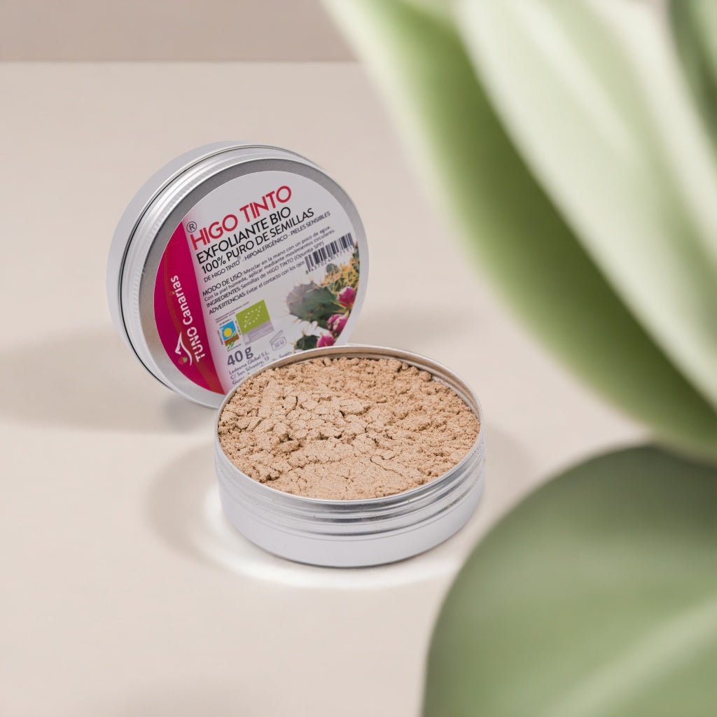 Exfoliante de Polvo puro 100% BIO de Semillas de Higo Tinto Canario - Tuno Canarias