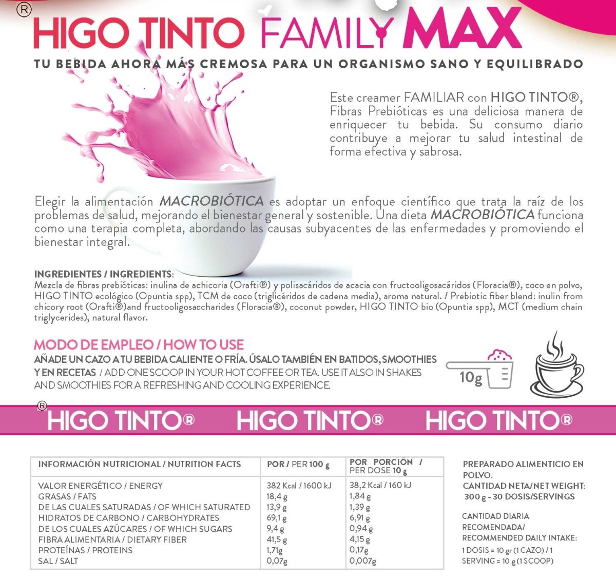 Family MAX Natural – Desayuno nutritivo con HIGO TINTO® para toda la familia - Tuno Canarias