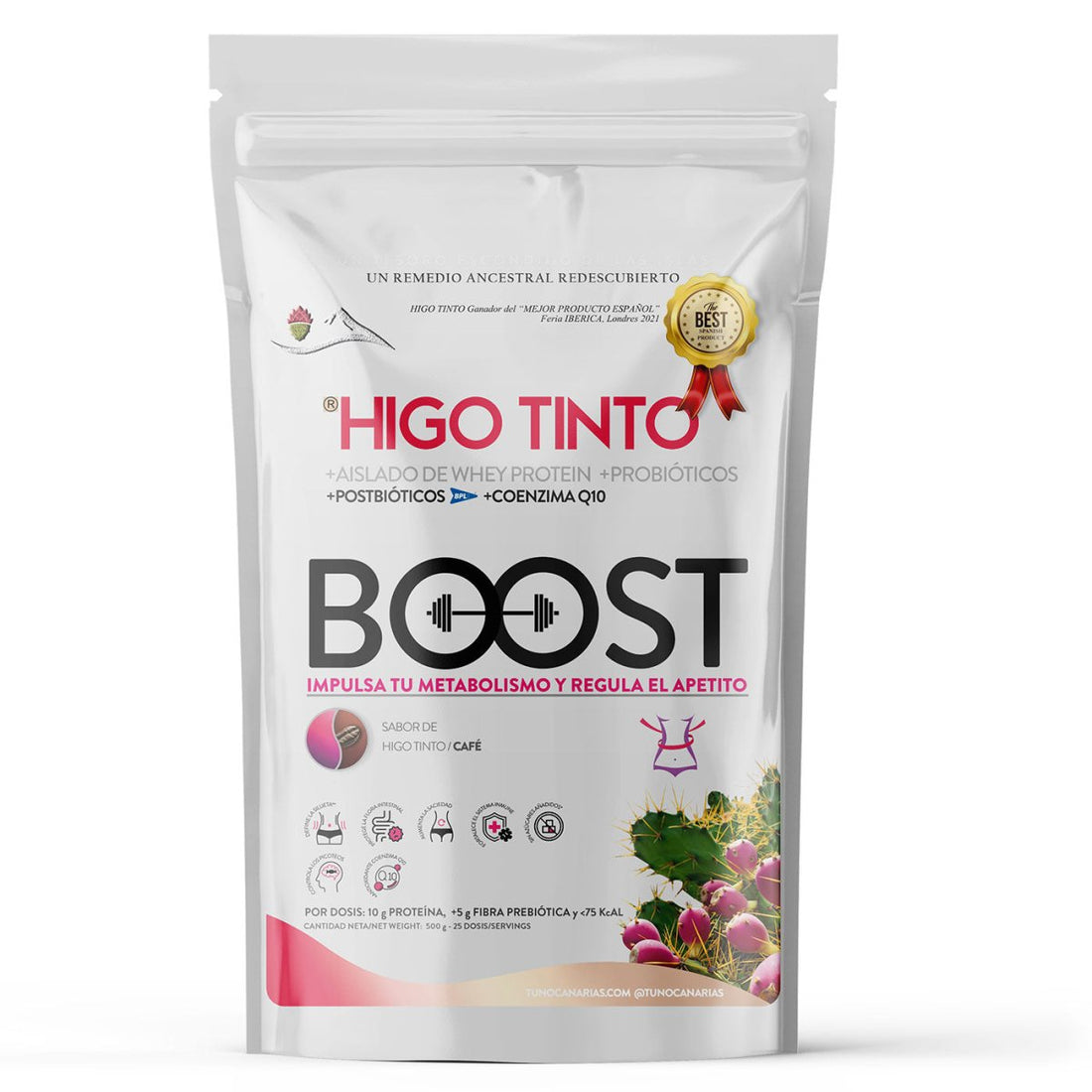 HIGO TINTO® Boost – Polvo energético natural para vitalidad y resistencia - Tuno Canarias