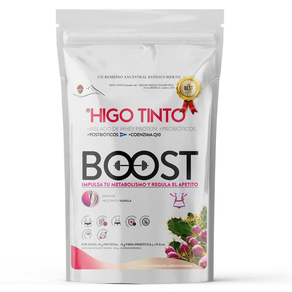 HIGO TINTO® Boost – Polvo energético natural para vitalidad y resistencia - Tuno Canarias