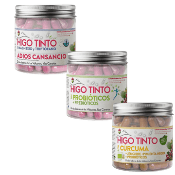 Pack Calma y Digestión (3×90 cáps) | HIGO TINTO® - Tuno Canarias