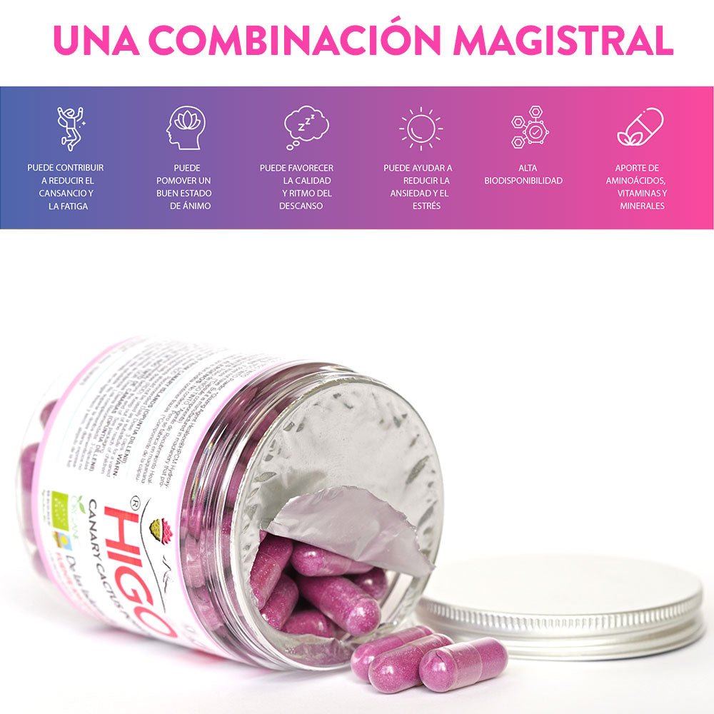 Vitalidad con Magnesio y Triptófano a base de HIGO TINTO® – Adiós cansancio - Tuno Canarias