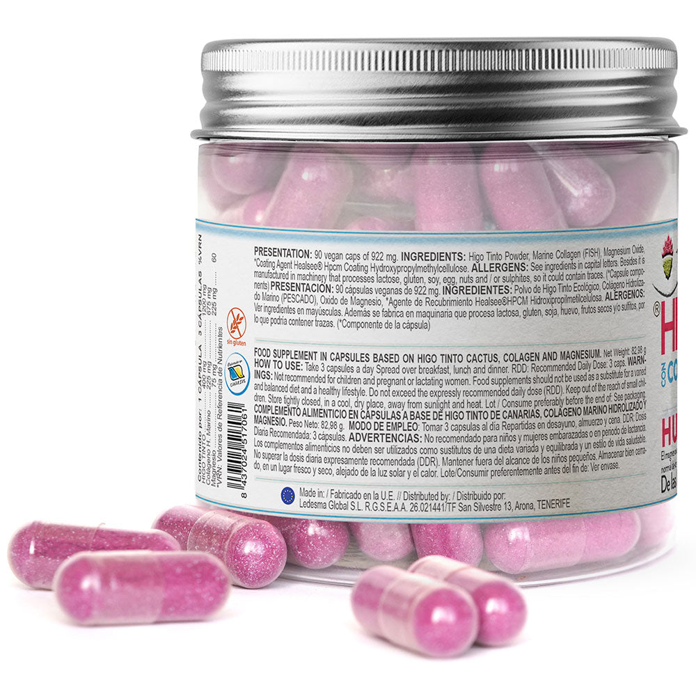 Cápsulas con Colágeno Marino y Magnesio a base de HIGO TINTO® – Fuerza ósea y articular - Tuno Canarias
