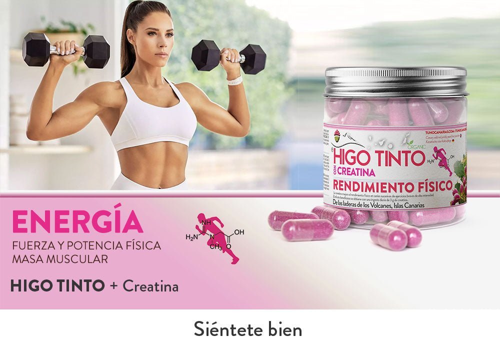 HIGO TINTO con Creatina – Ayuda a mantener el rendimiento físico y la resistencia. - Tuno Canarias