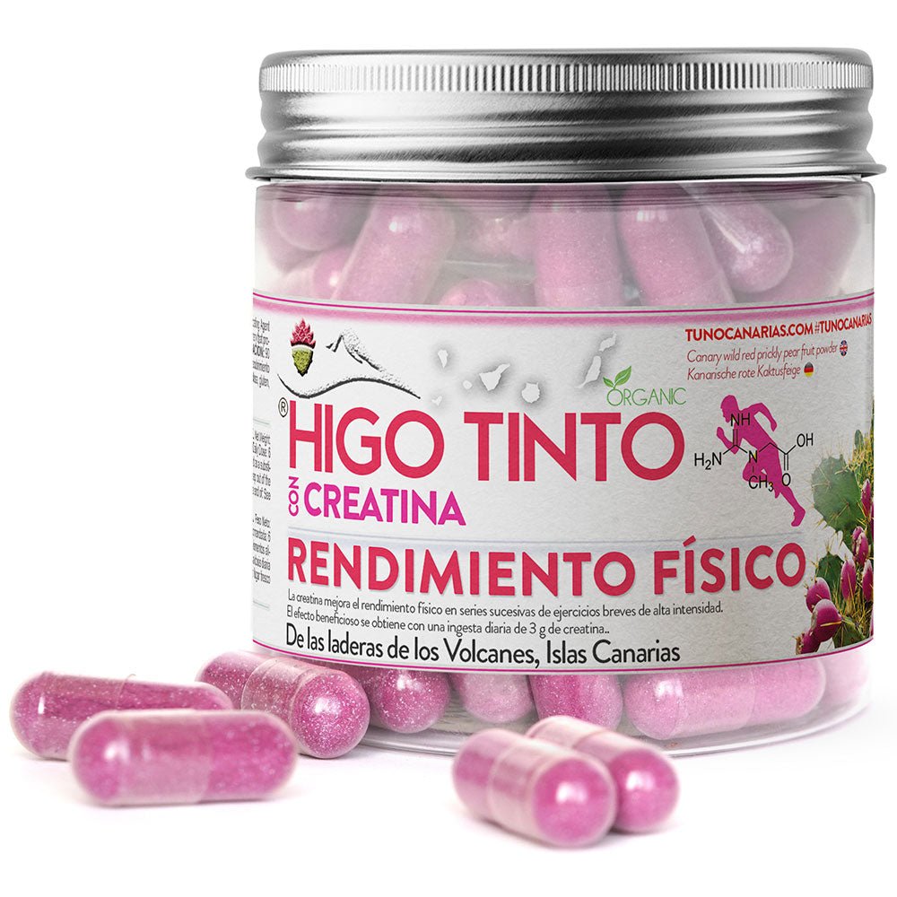 HIGO TINTO con Creatina – Ayuda a mantener el rendimiento físico y la resistencia. - Tuno Canarias