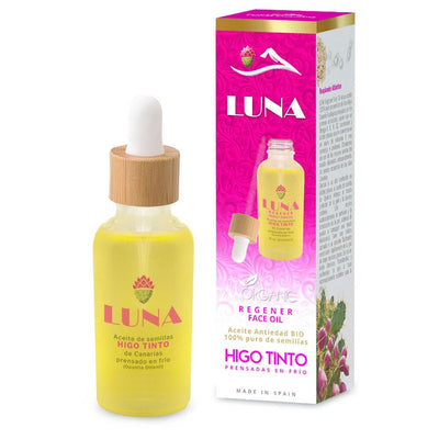 LUNA - REGENER FACE OIL SERUM - 100% Puro Aceite de Semillas de Higo Tinto Canario - Tuno Canarias