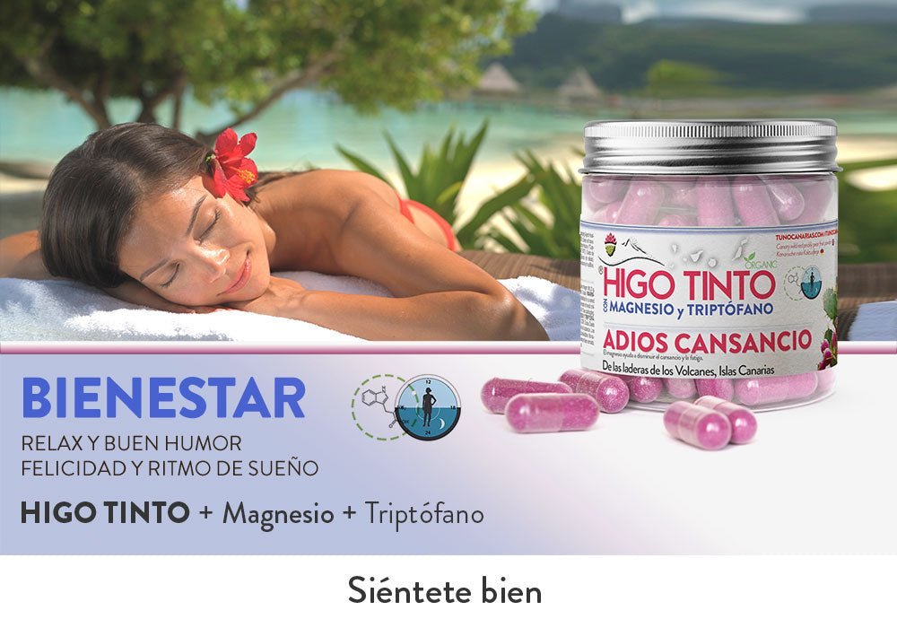 Vitalidad con Magnesio y Triptófano a base de HIGO TINTO® – Adiós cansancio - Tuno Canarias